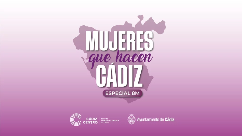 Imagen del banner de la campaña 8M de Cádiz centro comercial abierto