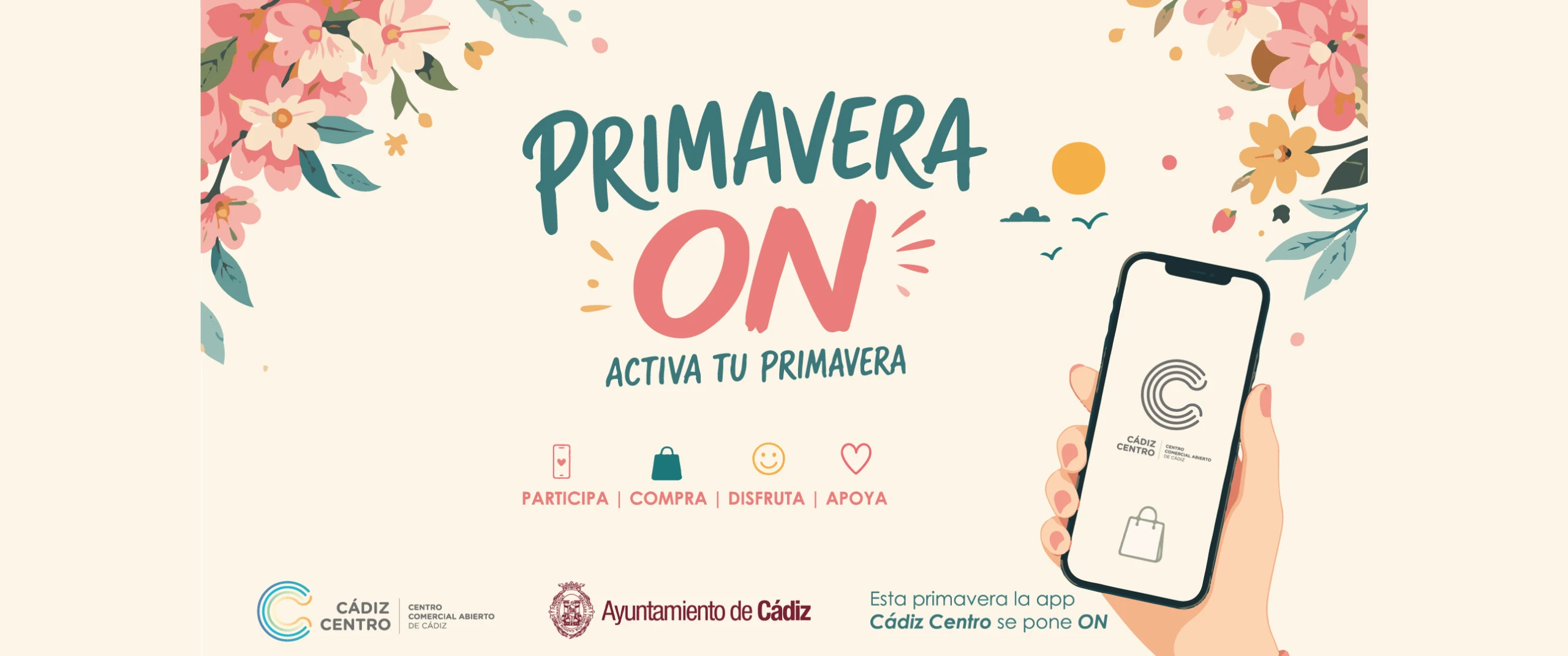 BANNER CAMPAÑA DE PRIMAVERA CÁDIZ CENTRO COMERCIAL ABIEERTO